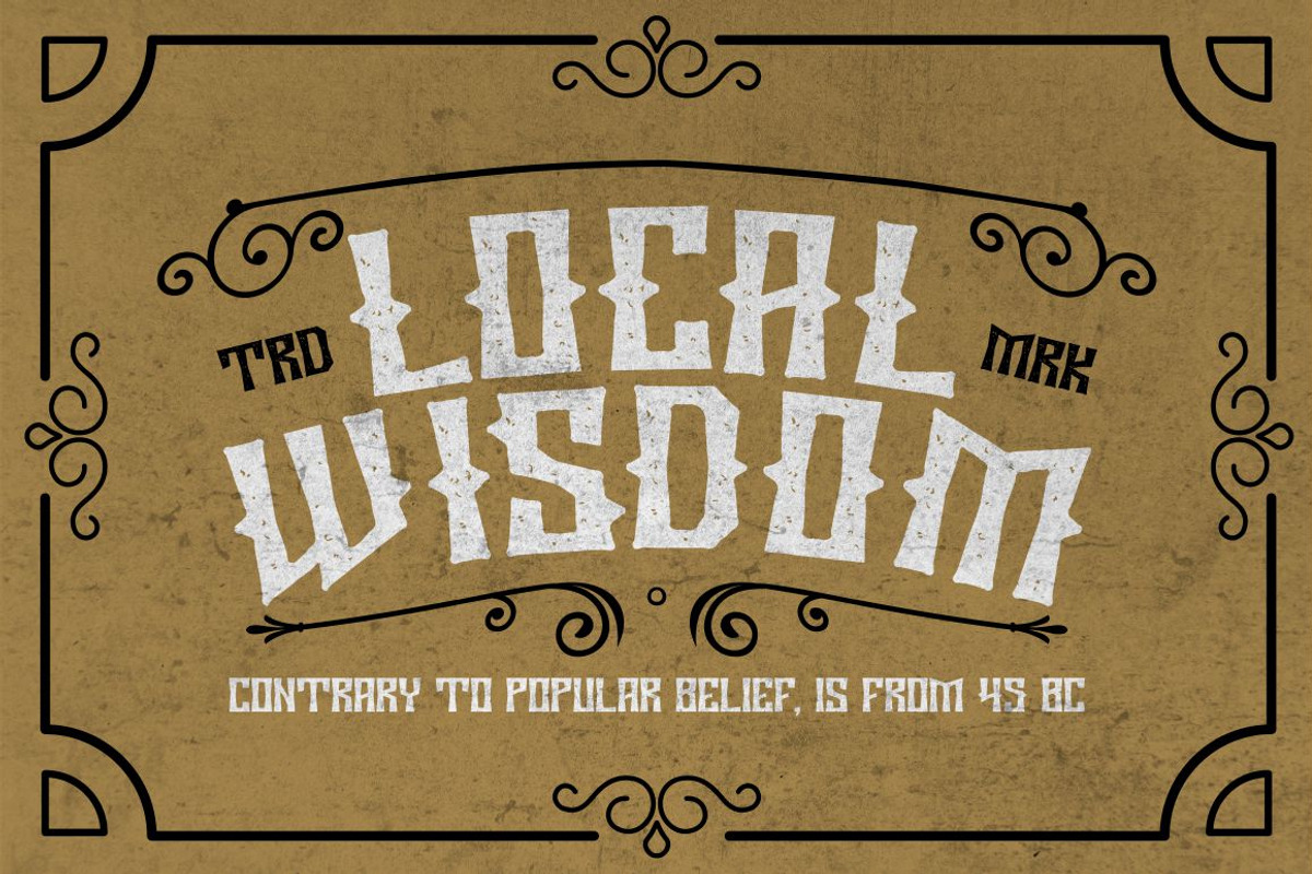 Wooden Bridge - Vintage Display Font, a Serif Font by PutraCetol Studio (Photo 2 of 11)
