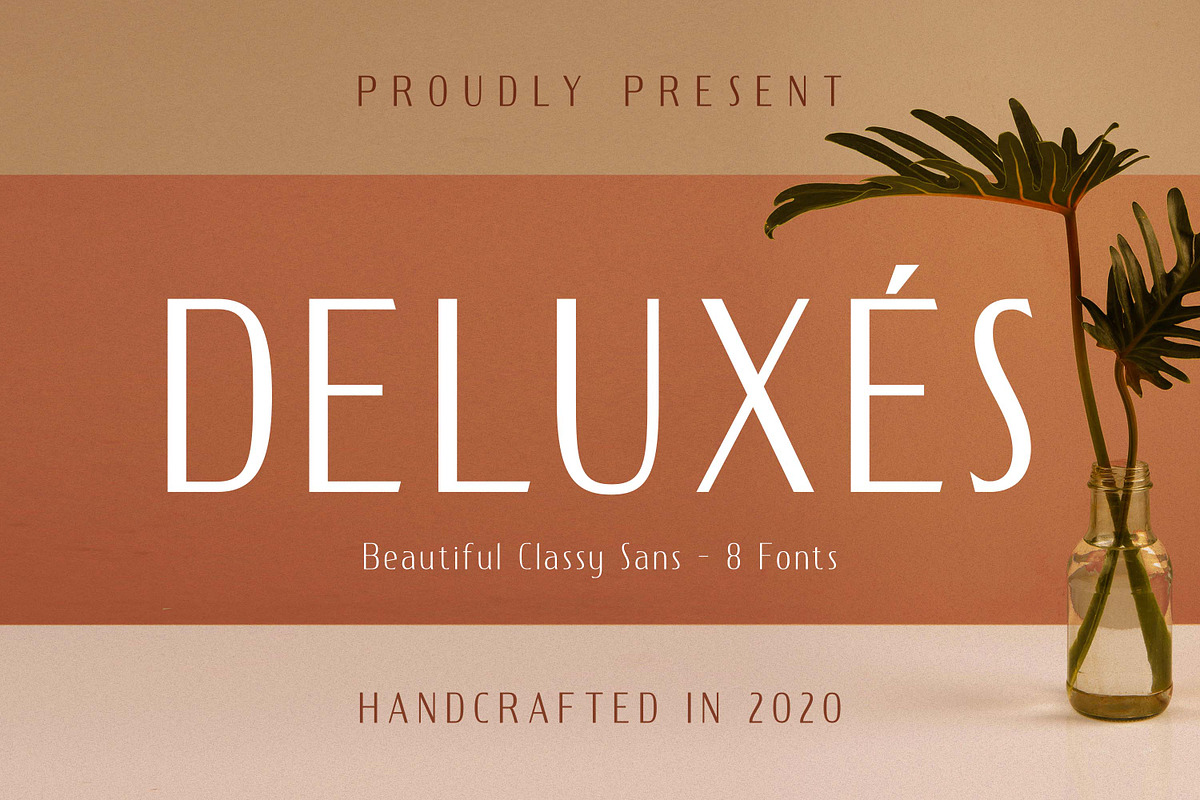 DELUXES - Beautiful Classy Sans, a Sans Serif Font by Almarkhatype (Photo 1 of 5)