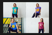 T-Shirt Mock-Up Set, a Shirt Mockup by Freeman Studio (Thumbnail 6 of 15)