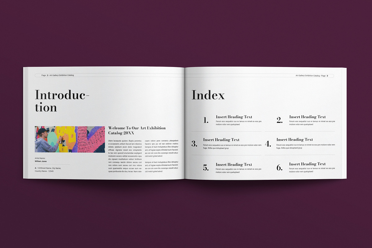 Art Gallery Exhibition Catalog preview 2