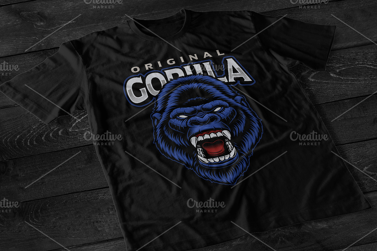 Gorilla Vector Illustration, an Animal Illustration by Harry Kasyanov (Photo 2 of 4)