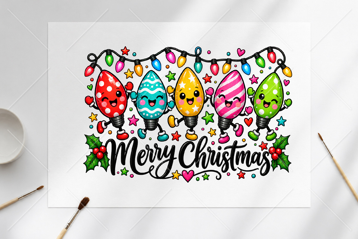 Merry Christmas Sublimation PNG, a Seasonal Illustration by Canvas Craft (Photo 6 of 6)