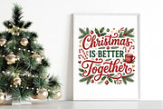 Christmas Is Better Together PNG, a Seasonal Illustration by DreamPrint404 (Thumbnail 5 of 6)