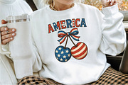 America Cherries Patriotic PNG, an Illustration by Sublimation Artist (Thumbnail 7 of 9)