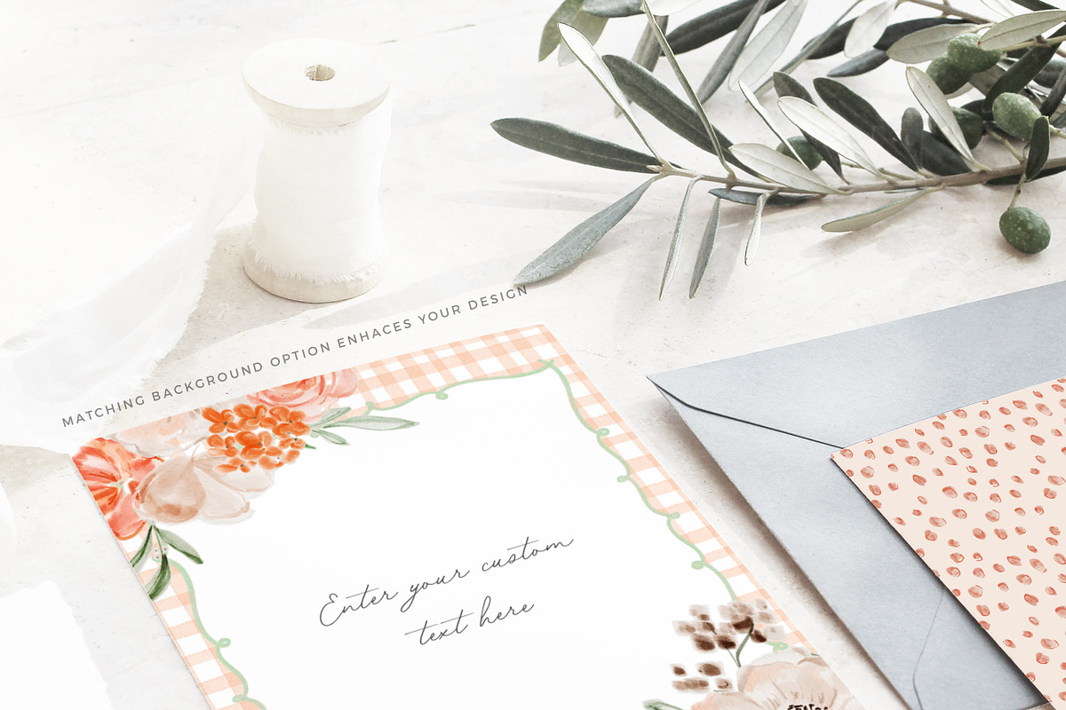 Boho Fall Floral Watercolor Clipart, a Background Graphic by Essem Creatives (Photo 9 of 9)