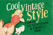 Just Be Cool Custom Font, a Serif Font by Cruzine (Thumbnail 2 of 5)