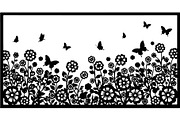 Decorative Floral Panel Vector Set, a Decorative Illustration by Designer_Momina (Thumbnail 4 of 20)