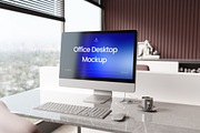 High Quality Office Desktop Mockup, a Mac Mockup by Momogi (Thumbnail 4 of 5)