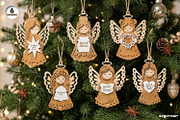 Nativity Angel Ornaments SVG Bundle, a Decorative Illustration by svgocean (Thumbnail 1 of 7)