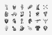 144 Dithering Bitmap Vector Shapes, an Object Graphic by pixelbuddha.net (Thumbnail 2 of 17)