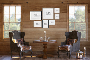 Interior Mockup, Country Dining Room