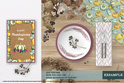 Thanksgiving clipart. Fall season, a Seasonal Illustration by Alla Art Poster (Thumbnail 5 of 7)