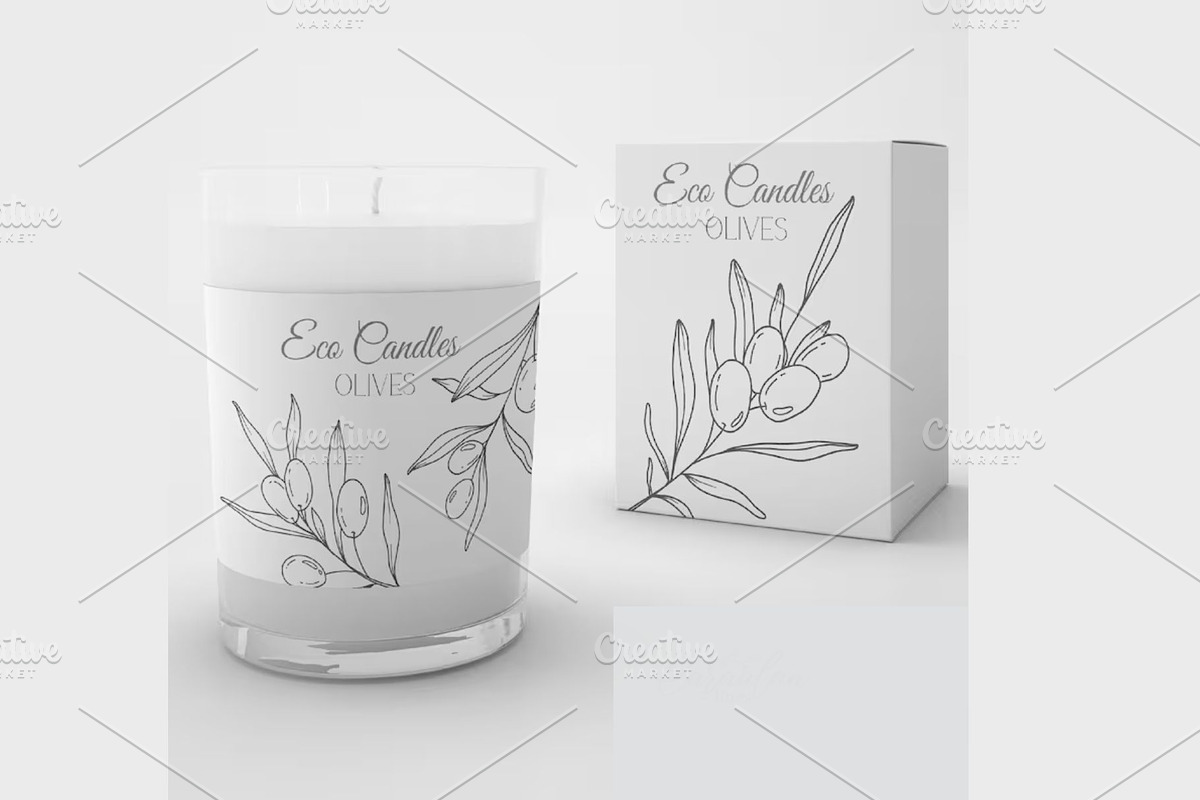 Olive Branch Line Art Clipart SVGs, a Decorative Illustration by Stellalunarts (Photo 11 of 12)