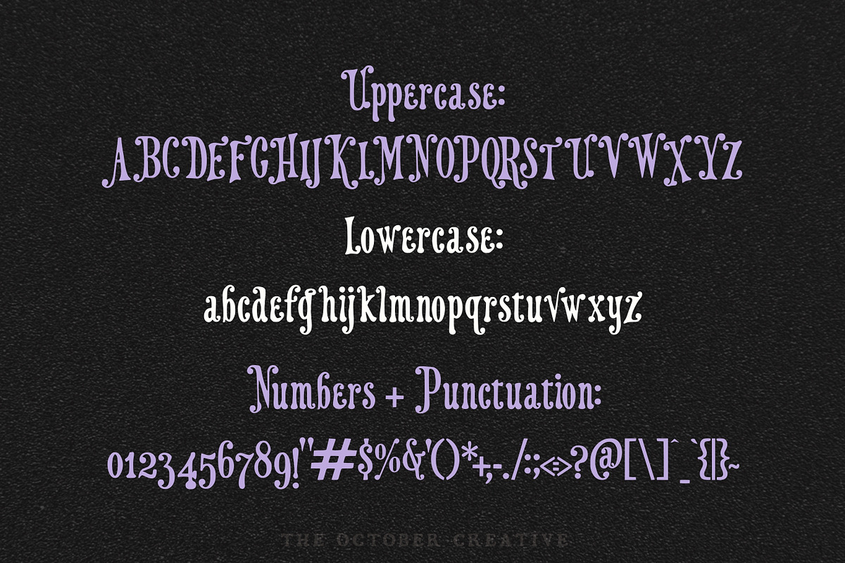 Violet Vision Victorian Circus Font, a Serif Font by The October Creative (Photo 2 of 8)
