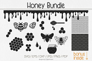 Honey Bee vector Honeycomb patterns, a Food Illustration by DigitalArsiart (Thumbnail 1 of 4)
