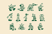 Mascot Golf Graphic, a Sport Illustration by Skilline Supply Co. (Thumbnail 2 of 13)