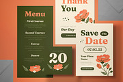 Wedding Invitation Set, an Invitation Template by graphicook (Thumbnail 2 of 3)