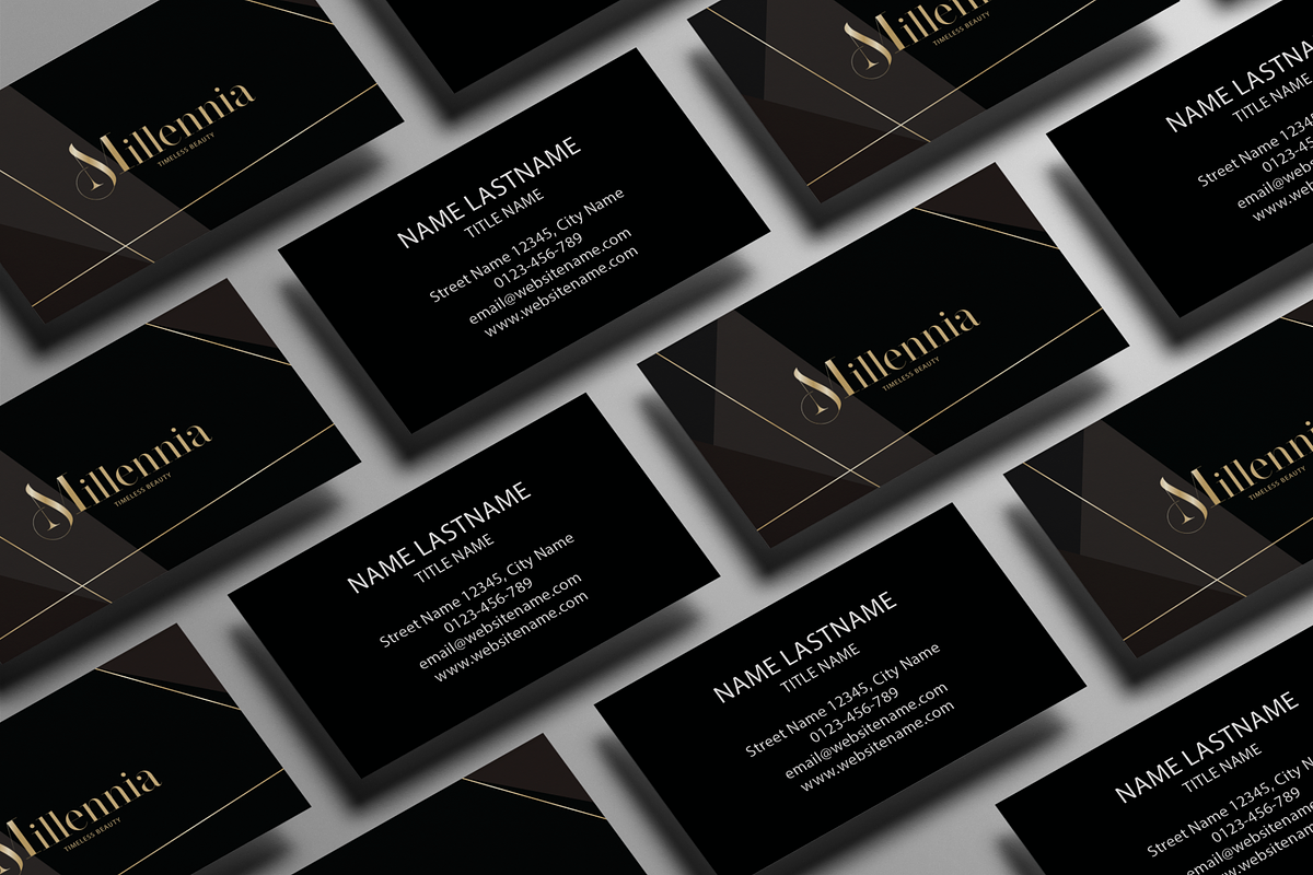 Millennia - M monogram brand identit, a Graphic by Graphema Digital (Photo 8 of 12)