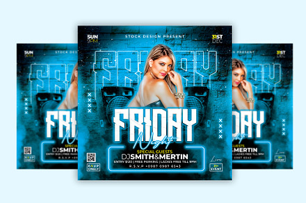 Night club flyer, a Flyer Template by Stock_Design