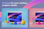 Webby - 3D Phone Scene Mockups, an Object 3D Model by Illustraly Design (Thumbnail 3 of 7)