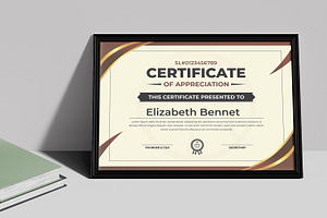 Certificate Design Template, a Stationery Template by MightyDesign
