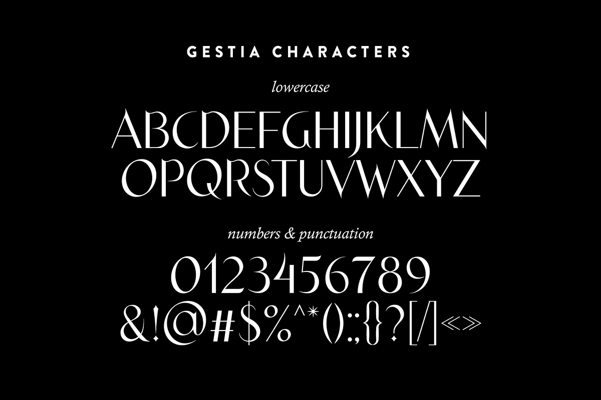 Gestia Candle Aesthetic Display Font, a Sans Serif Font by Struvictory.art (Photo 6 of 11)