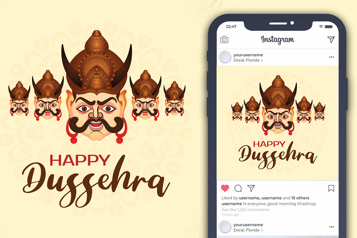 Instagram Festival post Design, a Social Media Template by Assurance IT Solution (Photo 1 of 4)