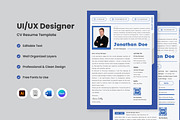 Creative CV Resume UI UX Designer V6, a Resume Template by twinstd (Thumbnail 1 of 3)