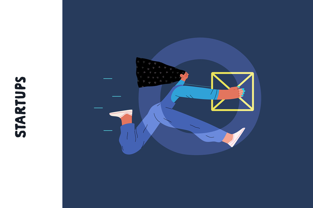 Startups flat vector illustrations, a Templates & Theme by Grivina's shop (Photo 16 of 45)