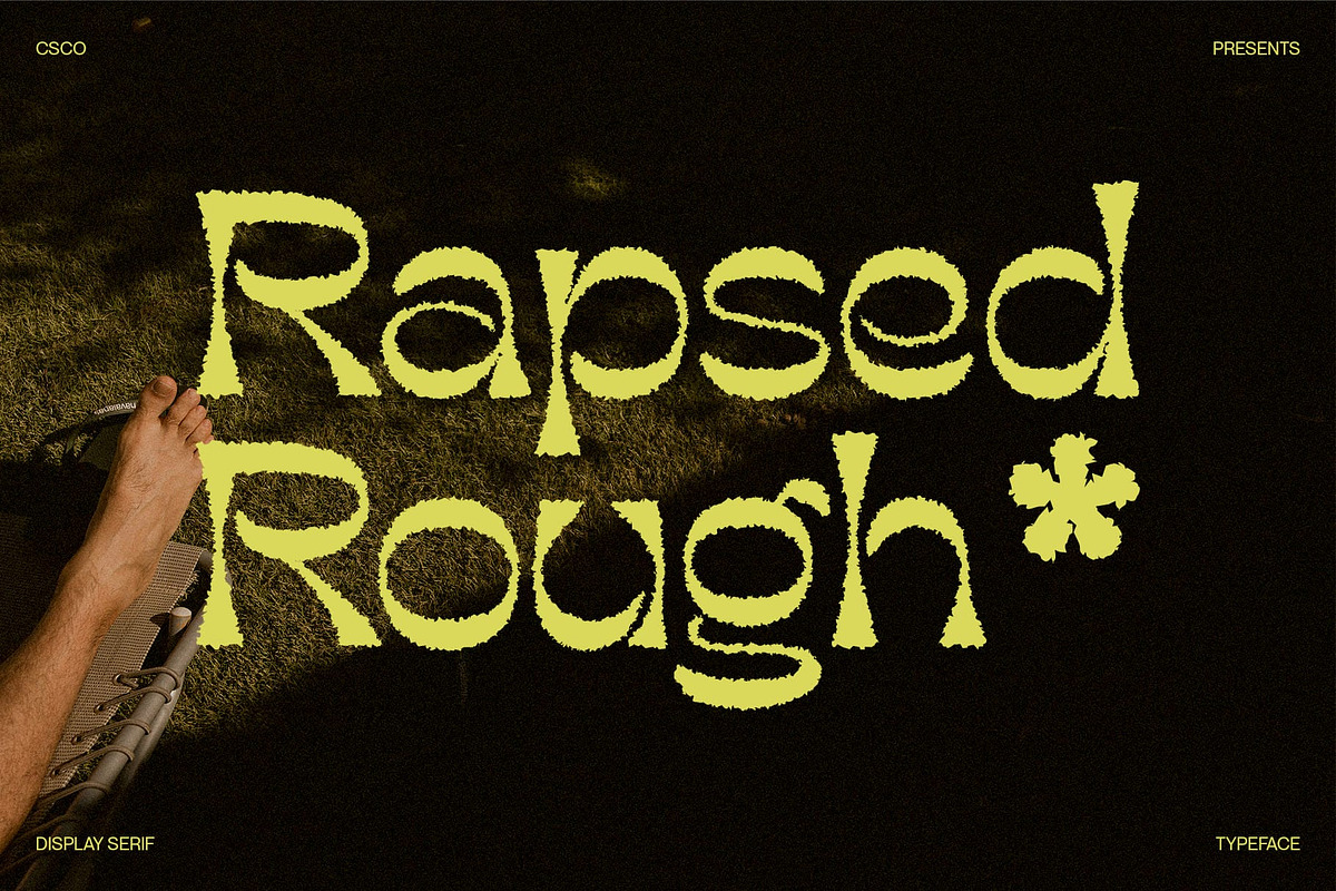 Rapsed Rough, a Sans Serif Font by Craft Supply Co. (Photo 1 of 8)