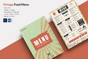 Vintage Restaurant Menu Flyer V1344, a Flyer Template by Template Shop (Thumbnail 1 of 4)