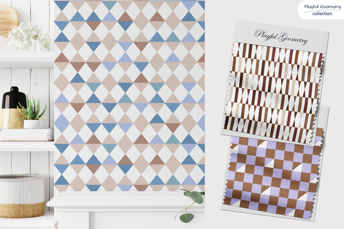 Playful Geometry - Pattern Bundle, a Pattern Graphic by InaCorart (Photo 16 of 17)