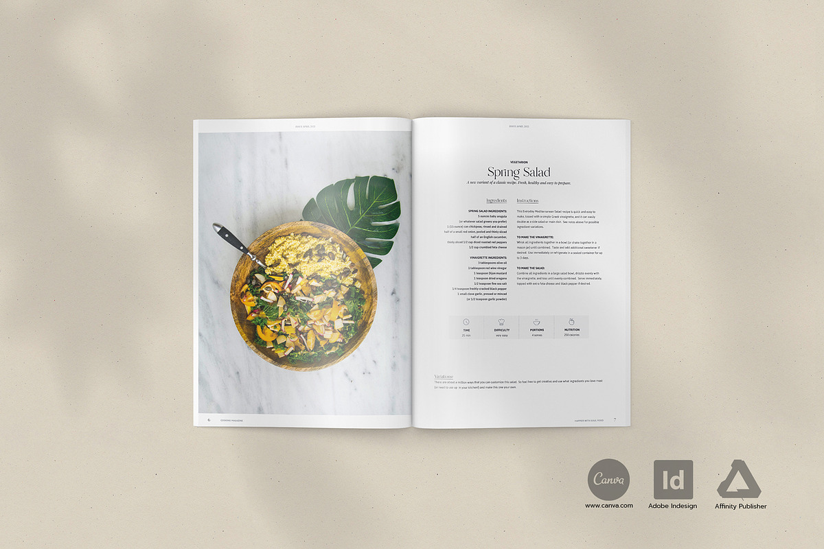 Cook- and Recipebook / Canva + Indd, a Brochure Template by Imagination Area (Photo 4 of 23)