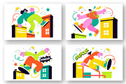 10 Parkour Sports Illustration, a Person Illustration by denayunebgt (Thumbnail 2 of 4)