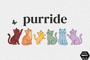 Purride Cats PNG, an Animal Illustration by DreamCafeArt (Thumbnail 1 of 7)