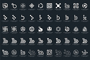 set of letter B logo design vector, a Branding & Logo Template by BARONSTD (Thumbnail 3 of 4)