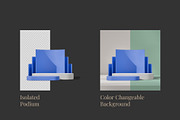 5 Podium with Transparent Background, a Background Graphic by faustudio (Thumbnail 2 of 7)