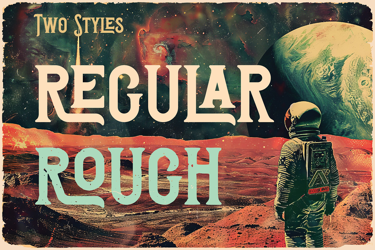 Homeworld Vintage Label Font, a Serif Font by JumboDesign (Photo 4 of 6)