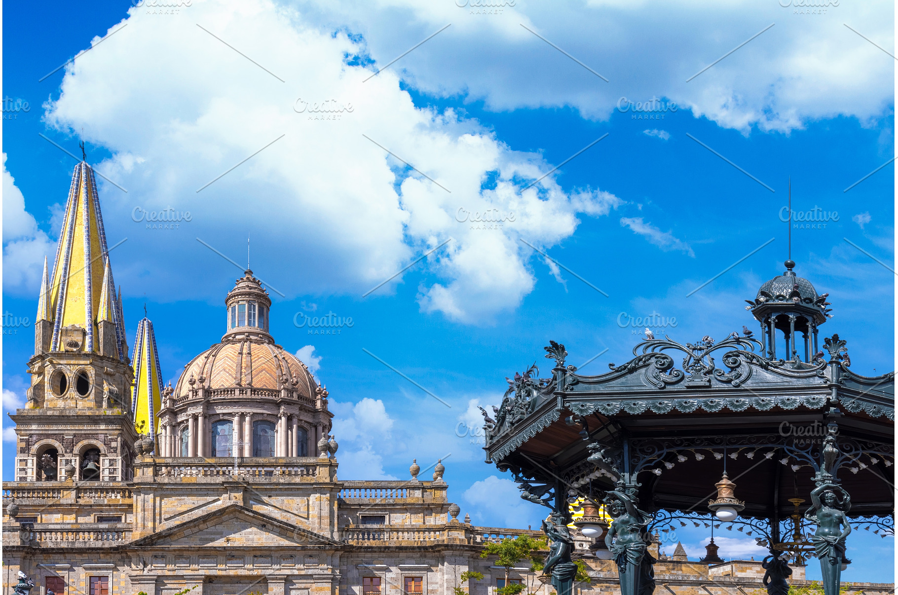 Mexico, Guadalajara Cathedral, an Architecture Photo by Web Engine Design
