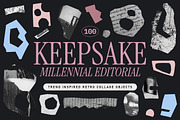 MILLENNIAL Abstract Collage 1, an Object Graphic by angelainthefields (Thumbnail 1 of 10)
