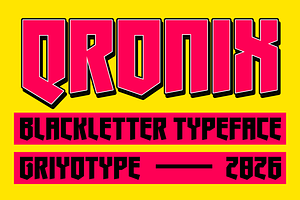 Qronix – Modern Blackletter