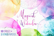 Magical Watercolor Mega Texture Pack, a Texture Graphic by Yasmina Creates (Thumbnail 1 of 5)