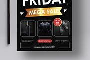 Black Friday Mega Sale Flyer, a Flyer Template by MightyDesign (Thumbnail 3 of 8)