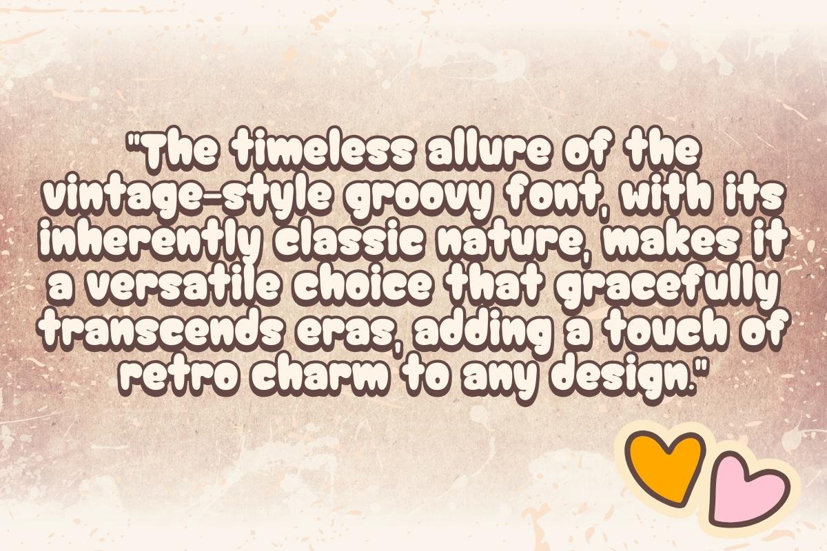 Groovy Vintage Era - Handwritten, a Handwritten Font by Charmingbear59.design (Photo 3 of 5)