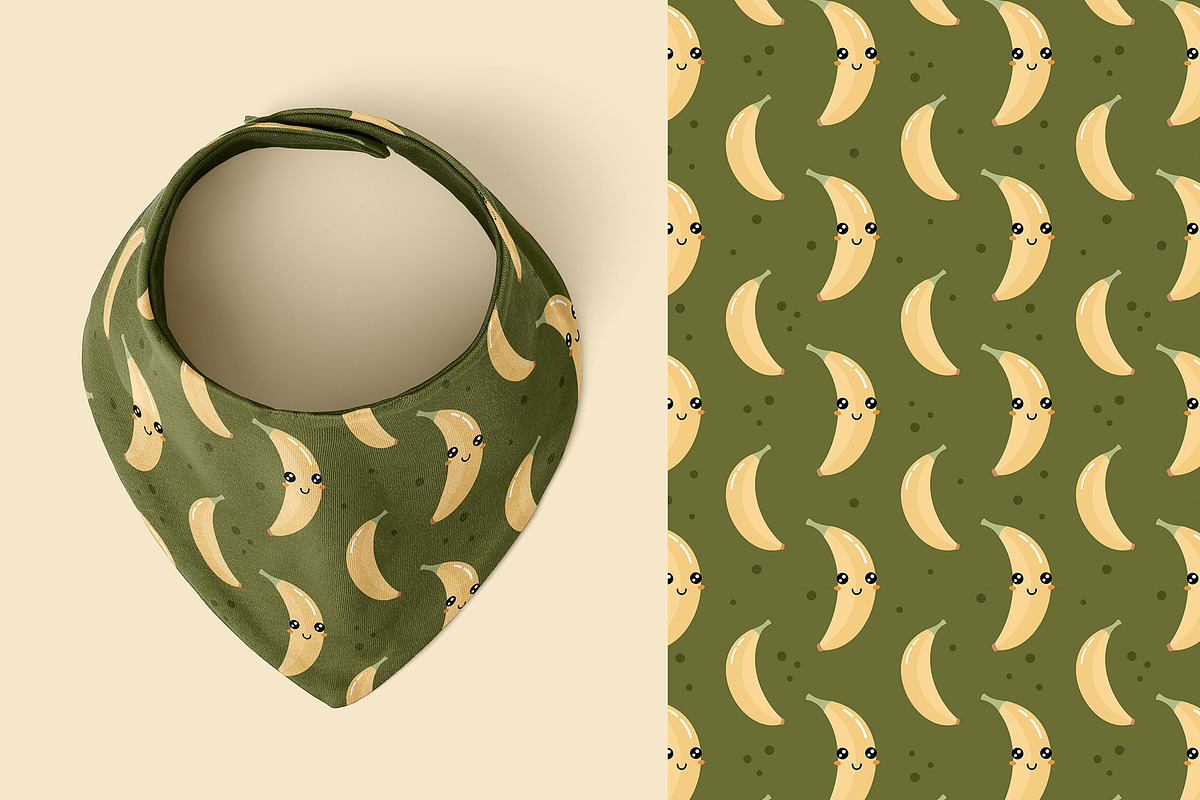 Groovy banana patterns, a Pattern Graphic by JulzaArt (Photo 5 of 7)