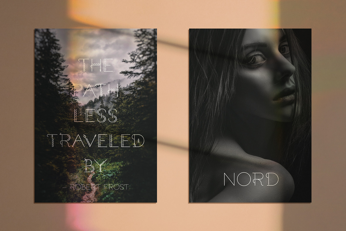 Sacred North Display Font + Extras preview 4