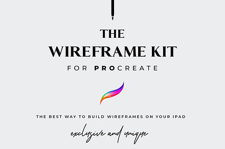 The Wireframe Kit for Procreate