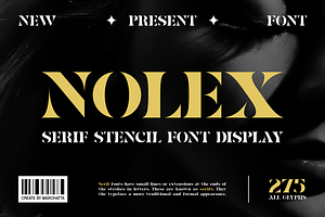 Nolex - Serif Stencil Font Display