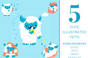 Chillin' Yeti Surface Pattern, a Pattern Graphic by Preyer Design (Thumbnail 2 of 8)