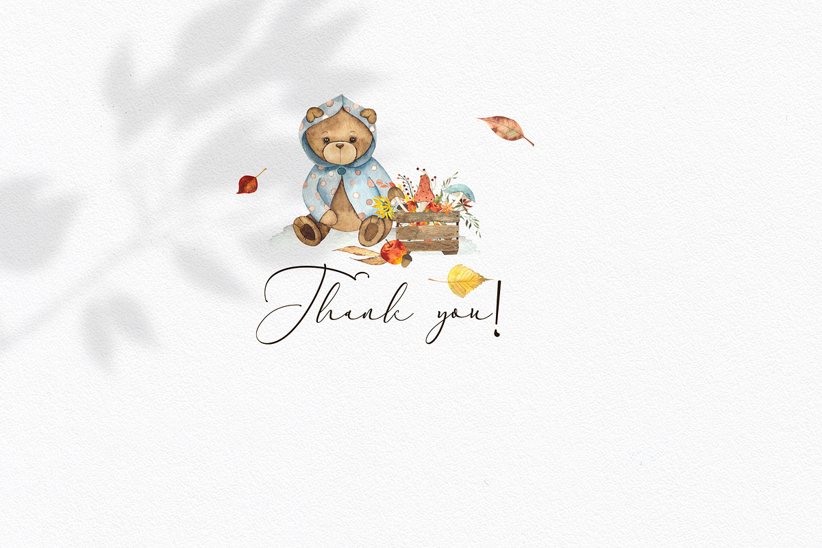 Little Autumn Bears. Watercolor, an Object Graphic by Ana-Sakuta (Photo 12 of 12)